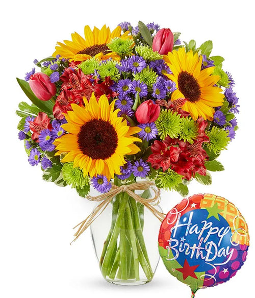 Bubbly Sunflower Birthday